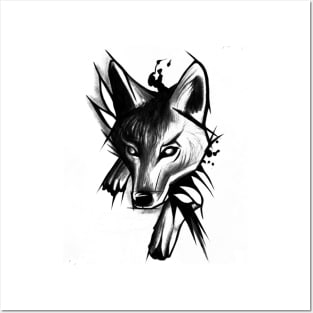 Fox tatoo Posters and Art